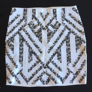 Fun and flashy Express skirt